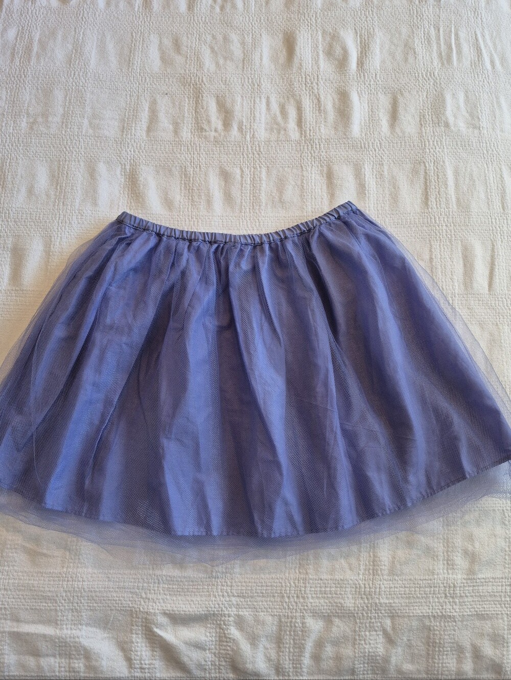 Mini Boden girls  purply blue tulle skirt has 2 small holes pictured